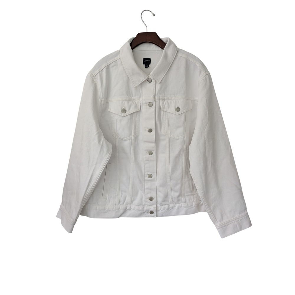 J. Crew White Denim Jacket